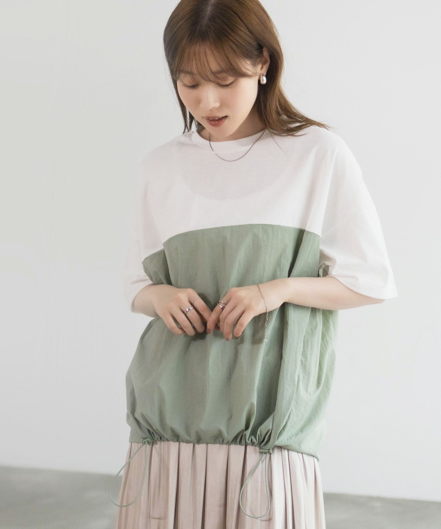 nAvy  切替ドロストプルオーバー レディース メール便 対応商品商品サムネイル-10