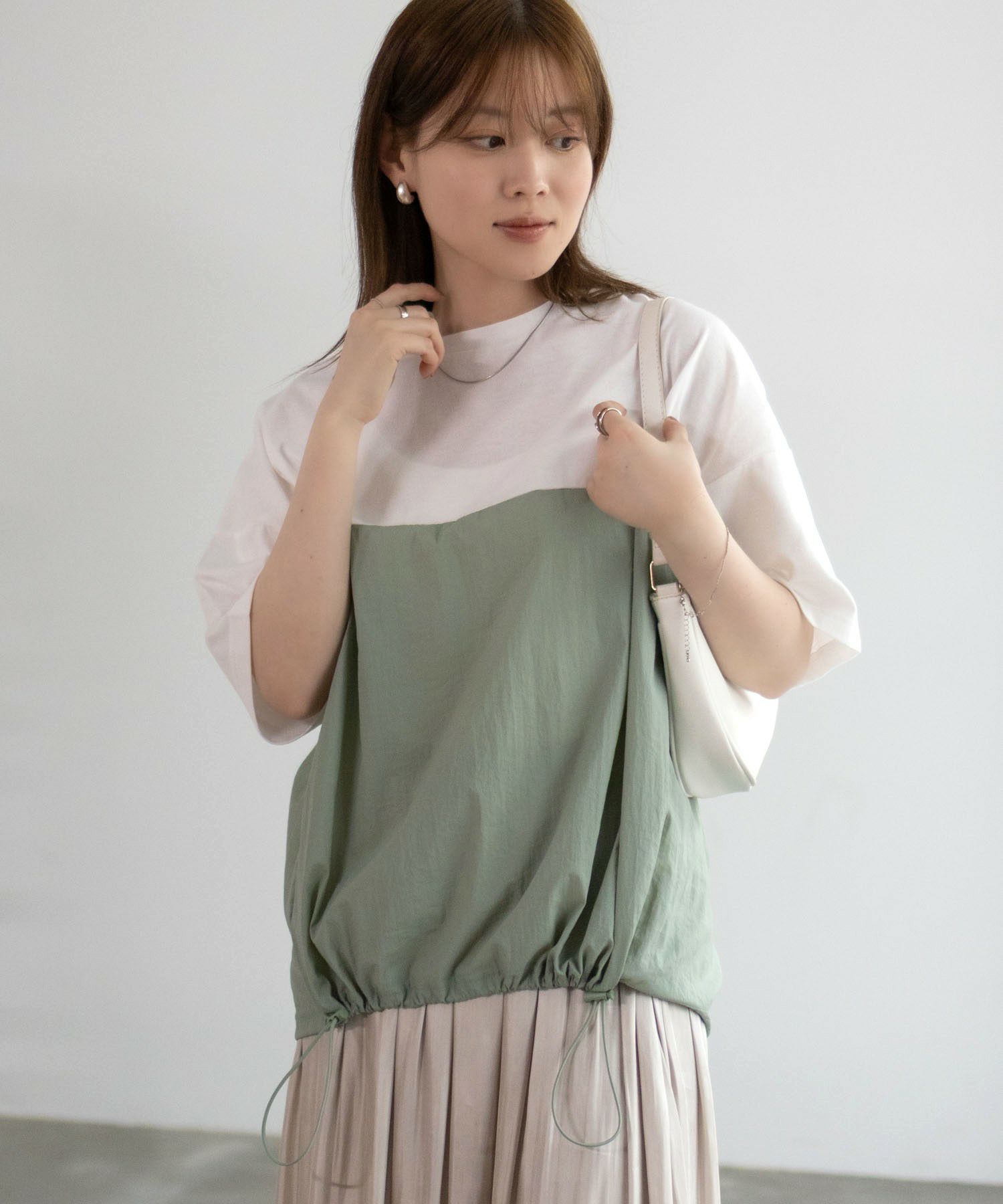 nAvy  切替ドロストプルオーバー レディース メール便 対応商品商品サムネイル-11