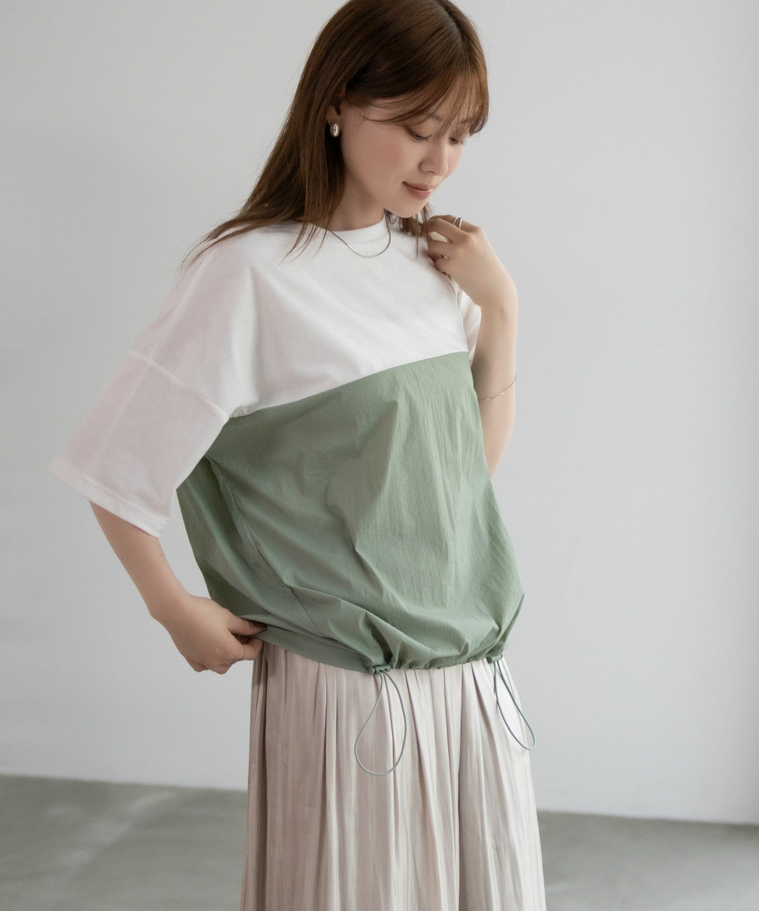 nAvy 切替ドロストプルオーバー レディース ネコポス 対応商品