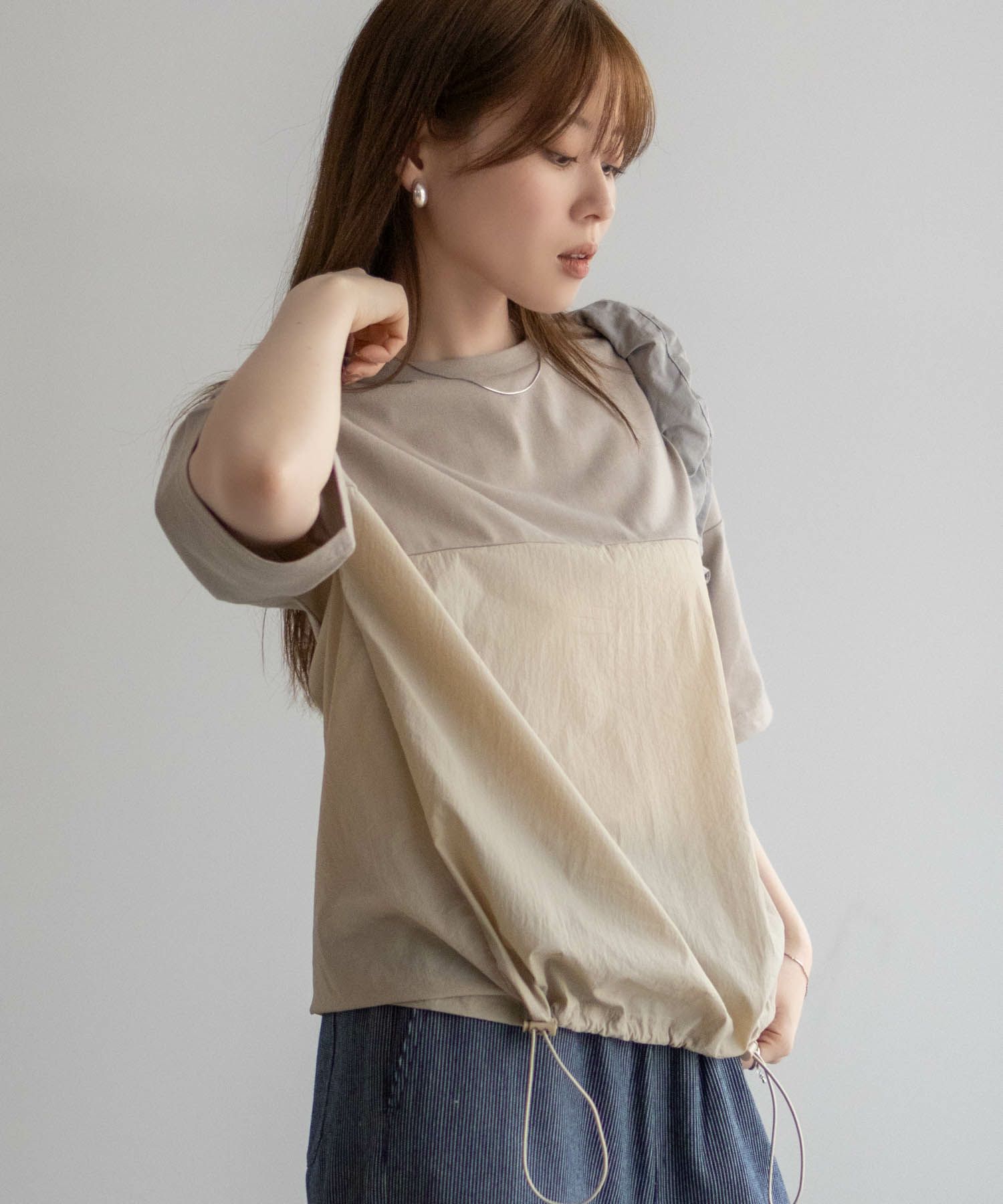 nAvy 切替ドロストプルオーバー レディース ネコポス 対応商品