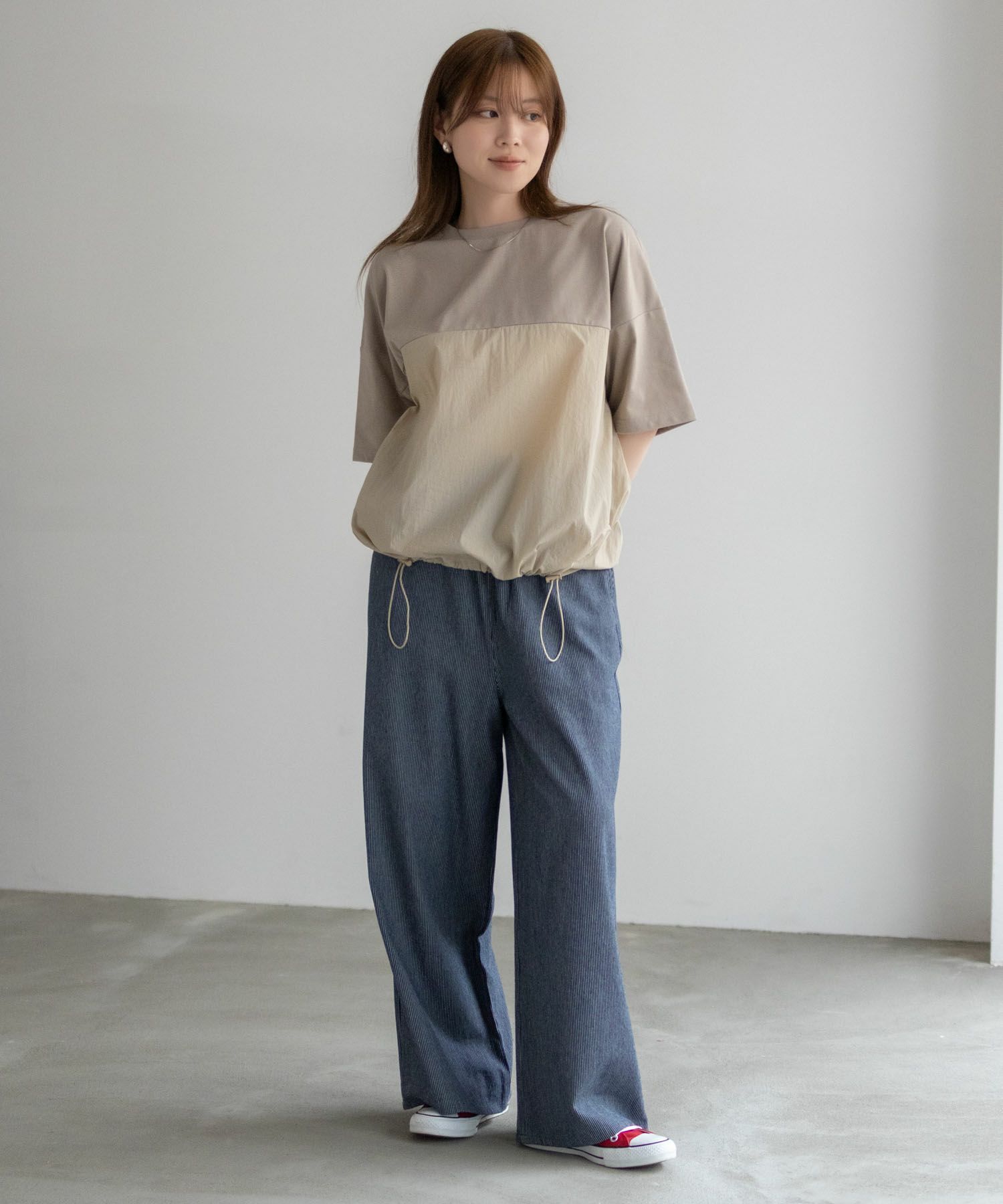 nAvy  切替ドロストプルオーバー レディース メール便 対応商品商品サムネイル-29