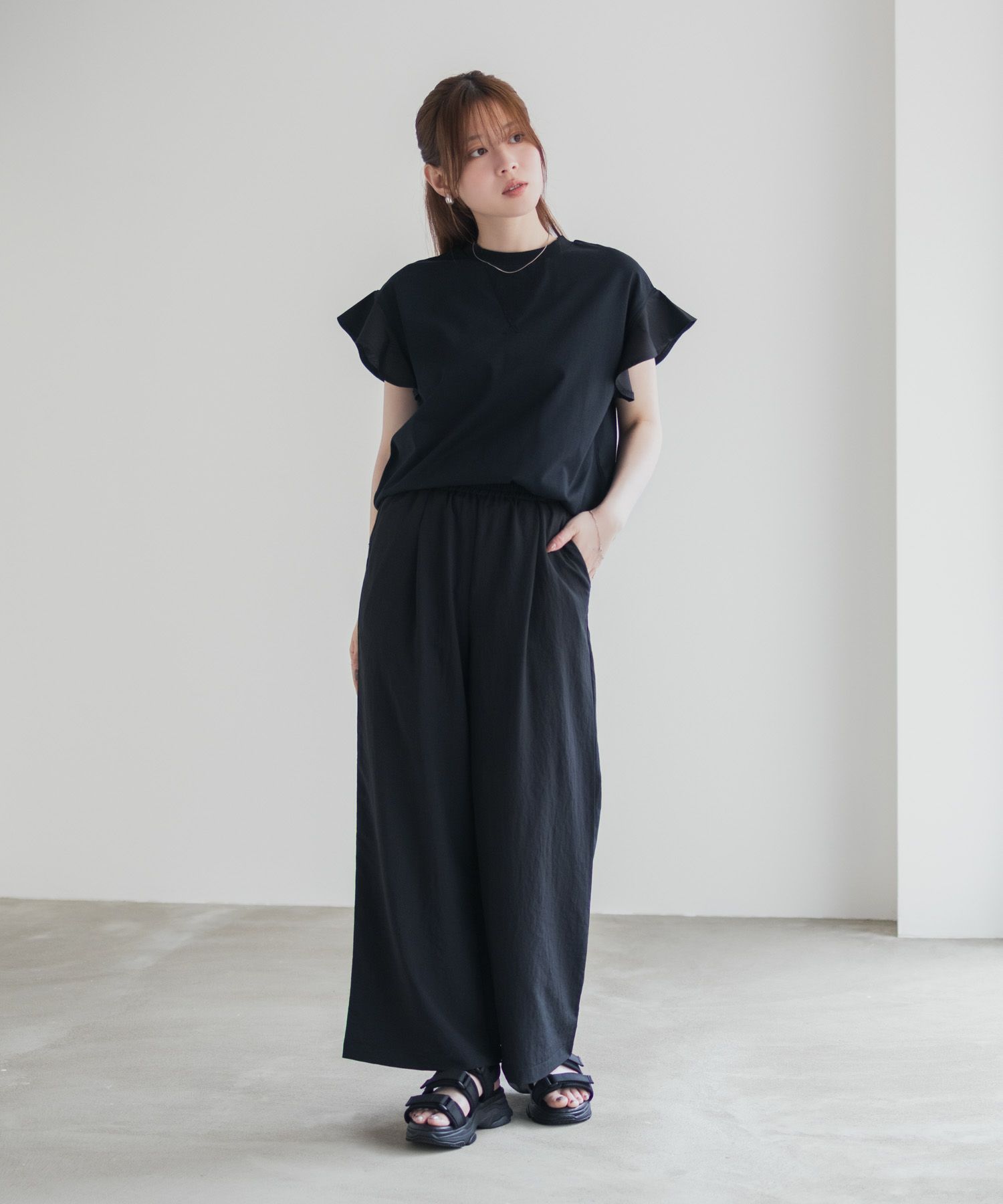 HusHusH ワイドパンツ レディース