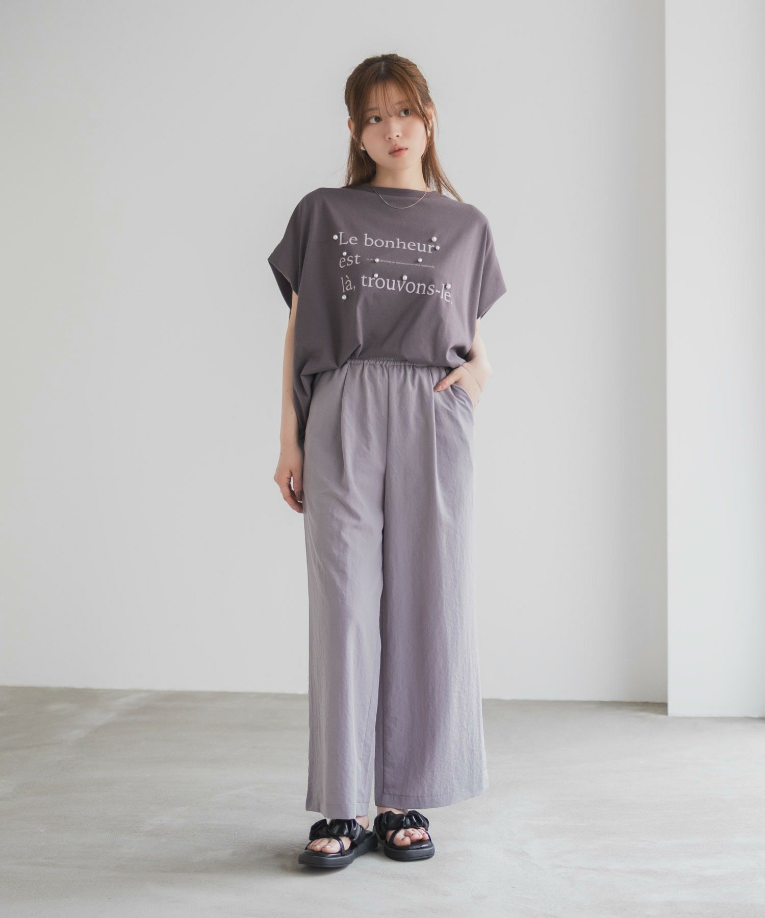 HusHusH ワイドパンツ レディース