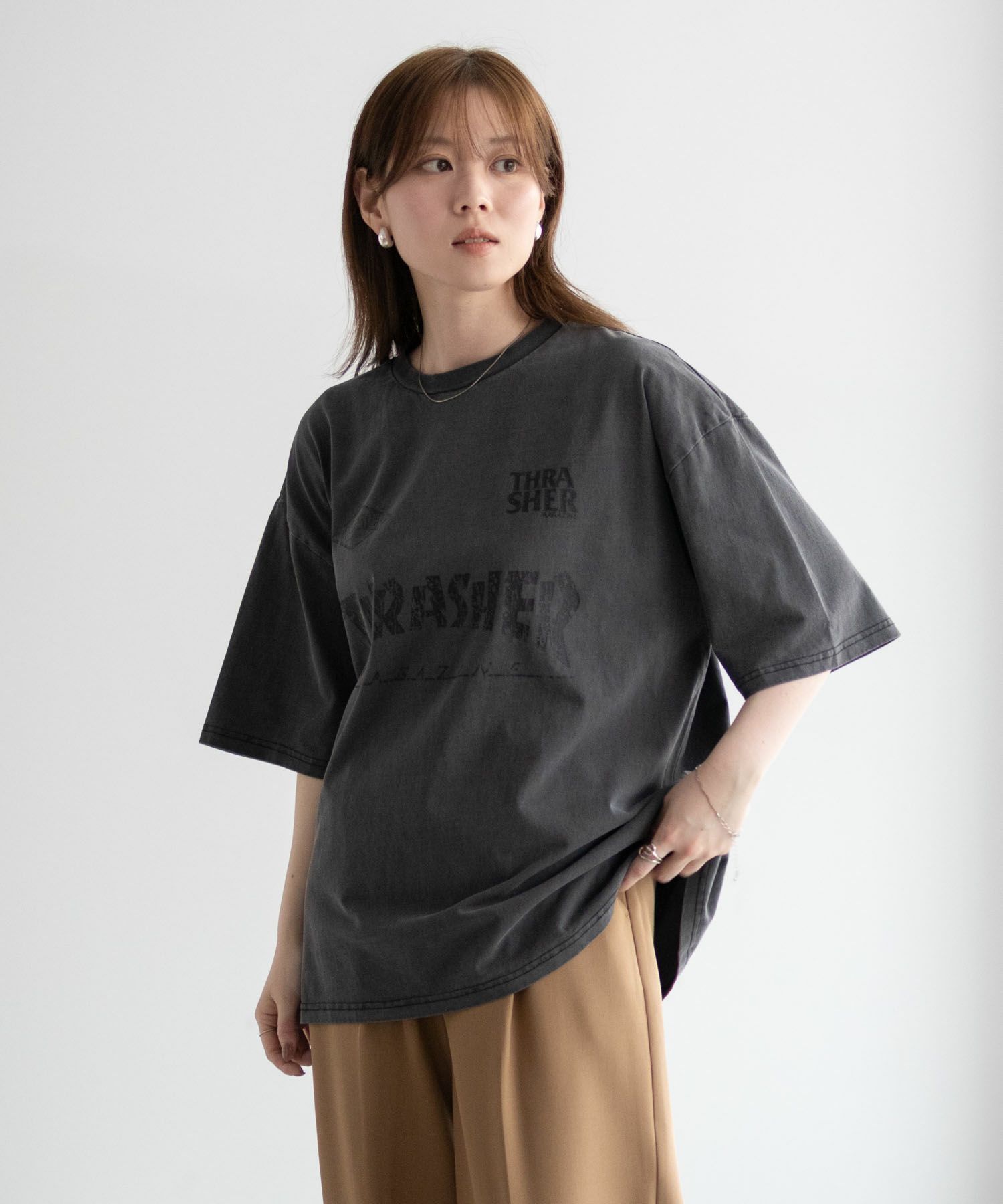 THRASHER  ゲームロゴ半袖Tシャツ メンズ メール便 対応商品商品サムネイル-4