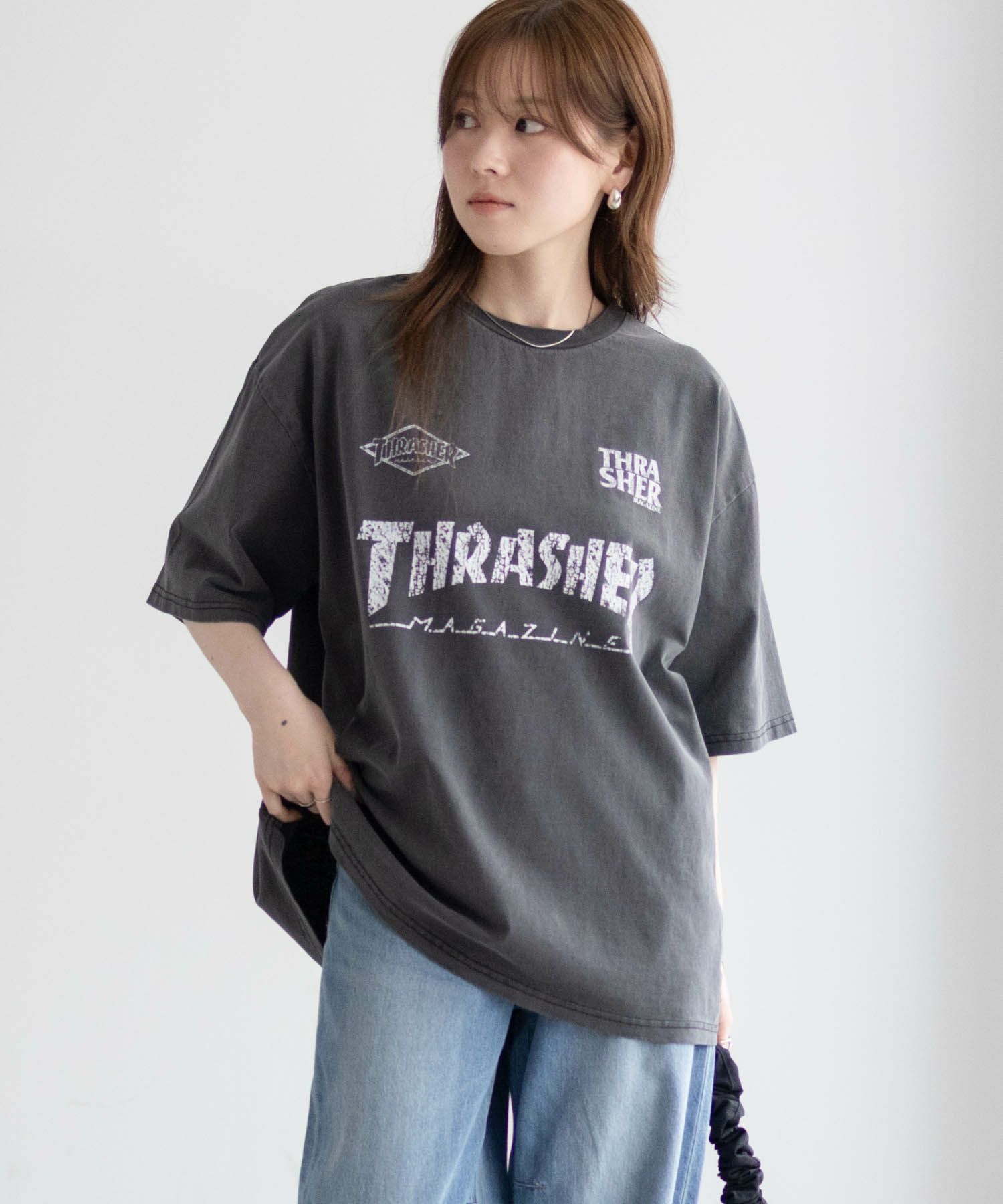 [期間限定価格]THRASHER  ゲームロゴ半袖Tシャツ メンズ メール便 対応商品商品画像-8