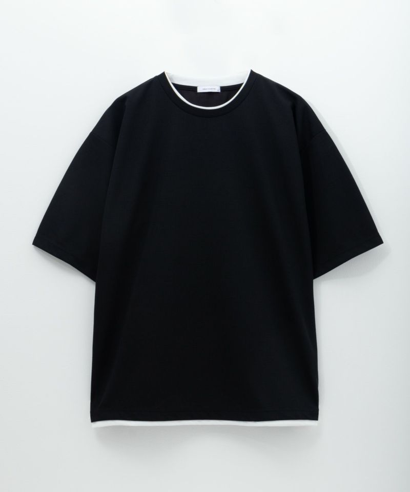[期間限定価格]URBAN COLLECTION  杢調梨地フェイクレイヤードTシャツ メンズ ネコポス 対応商品商品画像-1