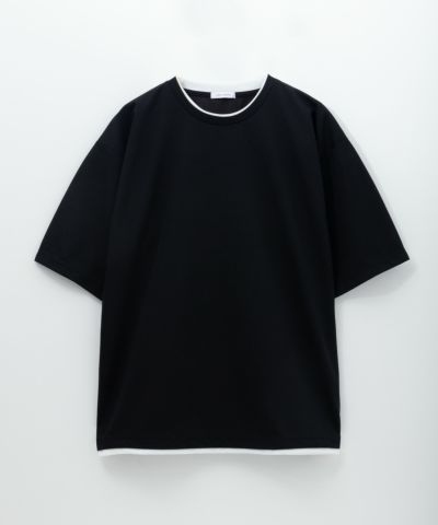 [期間限定価格]URBAN COLLECTION  杢調梨地フェイクレイヤードTシャツ メンズ ネコポス 対応商品