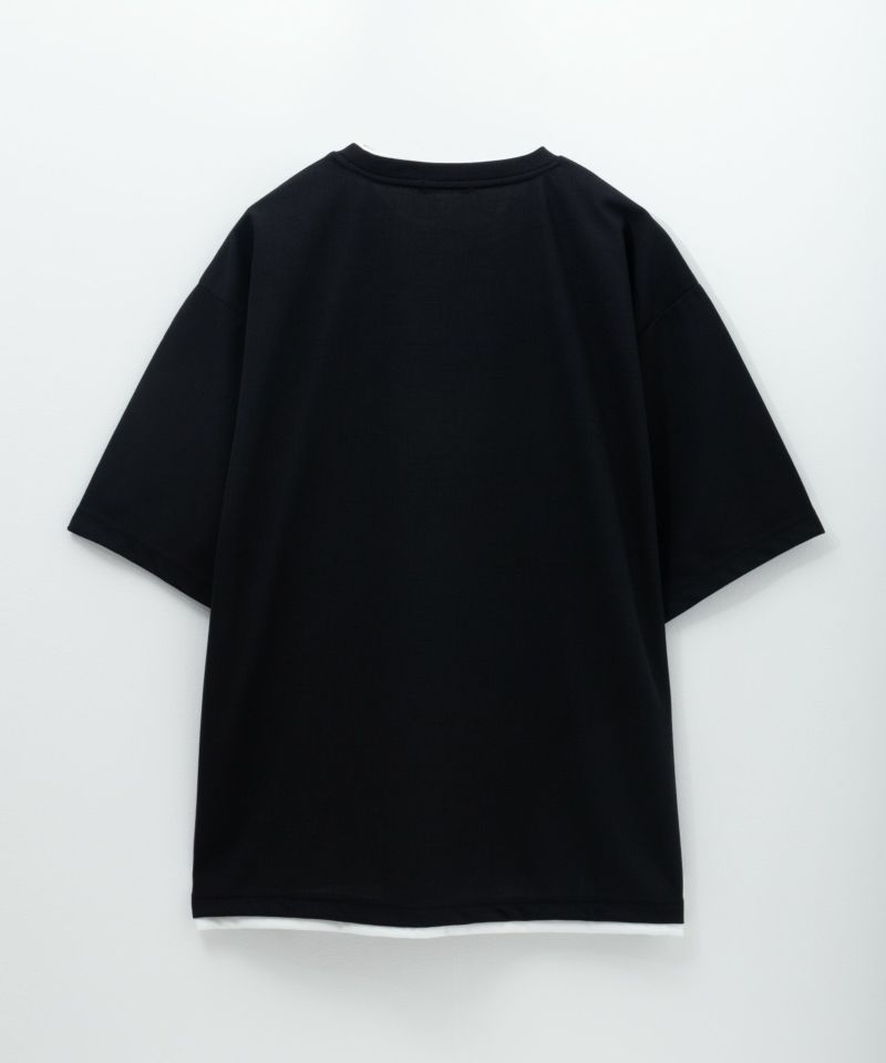 [期間限定価格]URBAN COLLECTION  杢調梨地フェイクレイヤードTシャツ メンズ ネコポス 対応商品商品画像-2