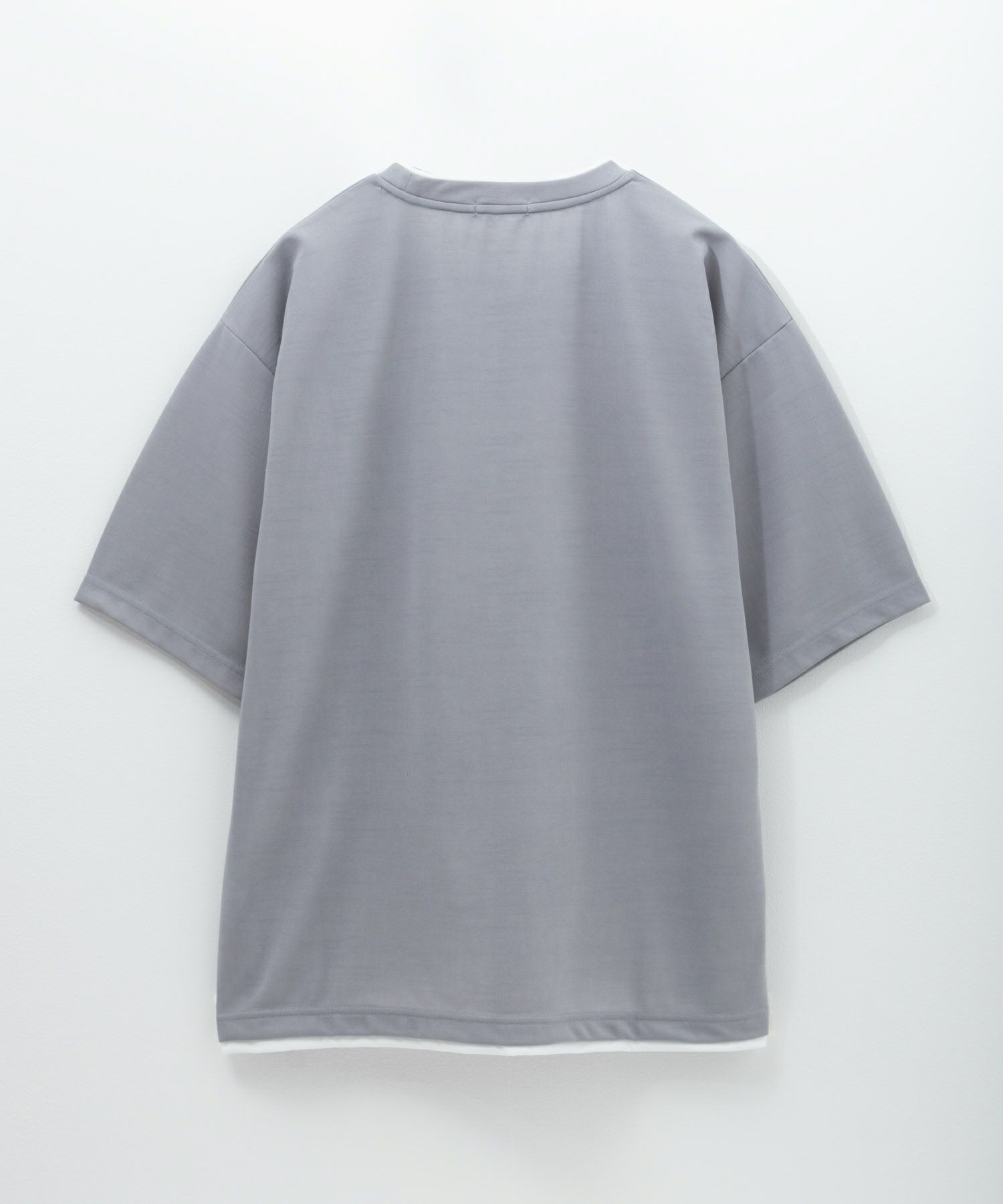 URBAN COLLECTION  杢調梨地フェイクレイヤードTシャツ メンズ メール便 対応商品商品画像-4