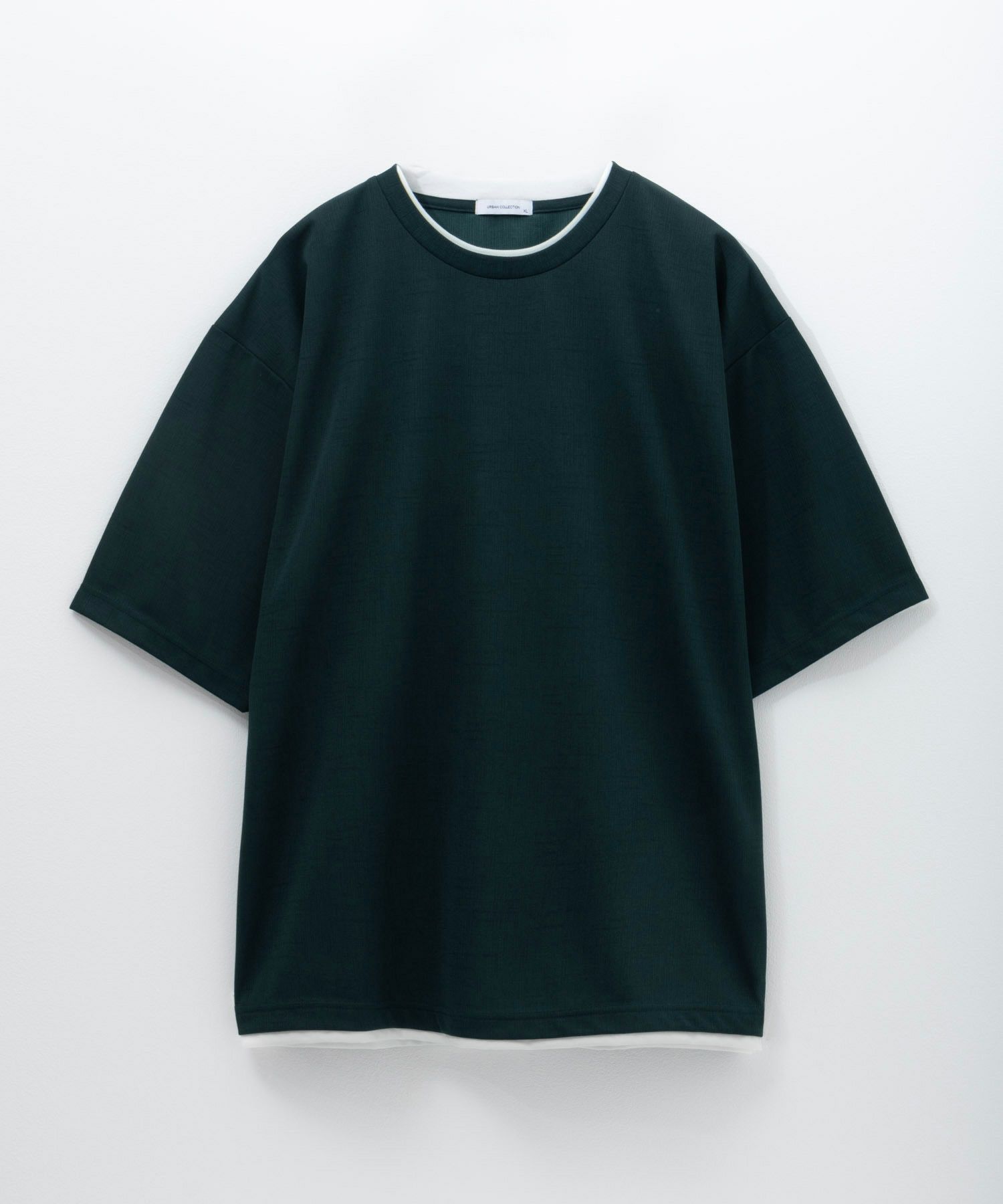 URBAN COLLECTION  杢調梨地フェイクレイヤードTシャツ メンズ メール便 対応商品商品サムネイル-5