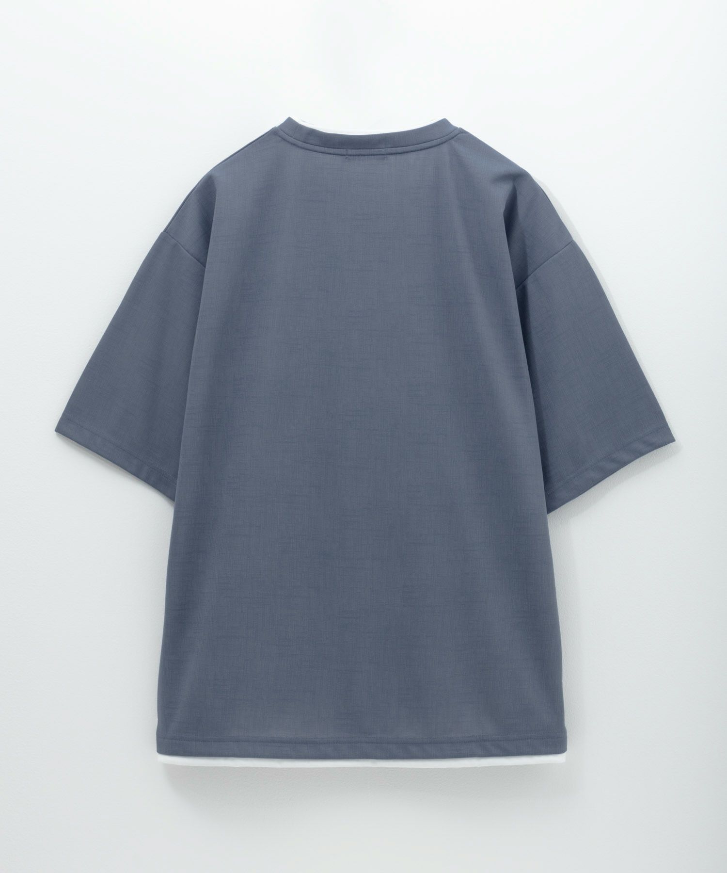 URBAN COLLECTION  杢調梨地フェイクレイヤードTシャツ メンズ メール便 対応商品商品画像-8