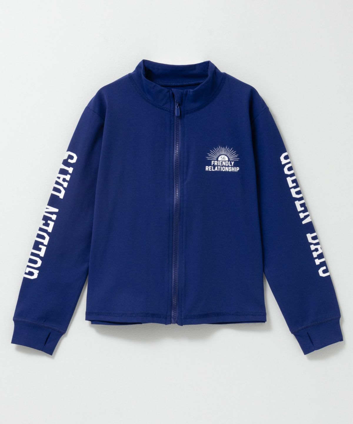 NAVY 袖ロゴラッシュガード キッズ