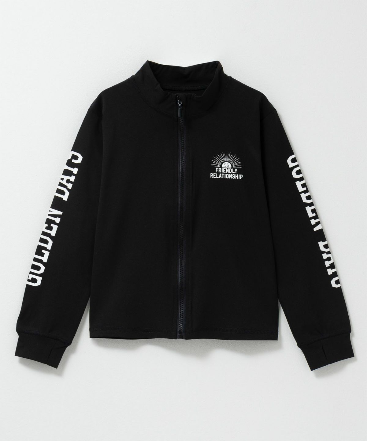 NAVY 袖ロゴラッシュガード キッズ