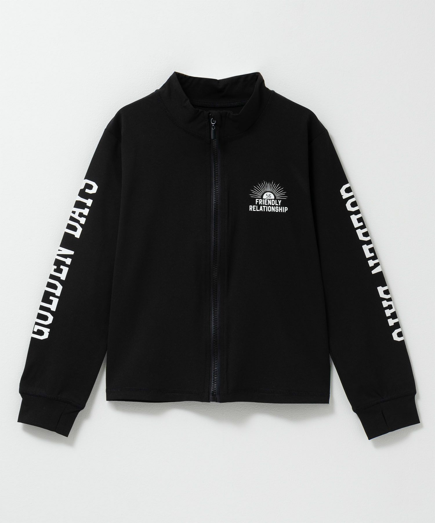 NAVY 袖ロゴラッシュガード キッズ