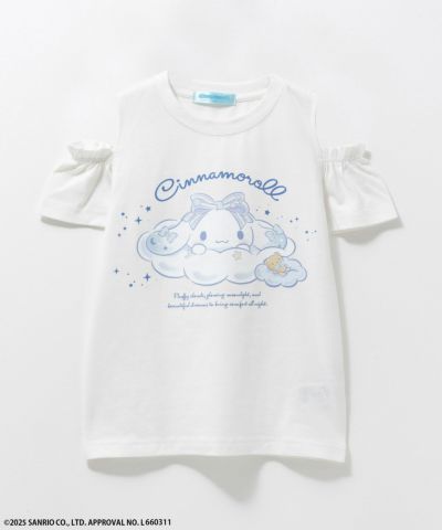 サンリオキャラクターズ シナモロール 肩あきTシャツ キッズ ネコポス 対応商品