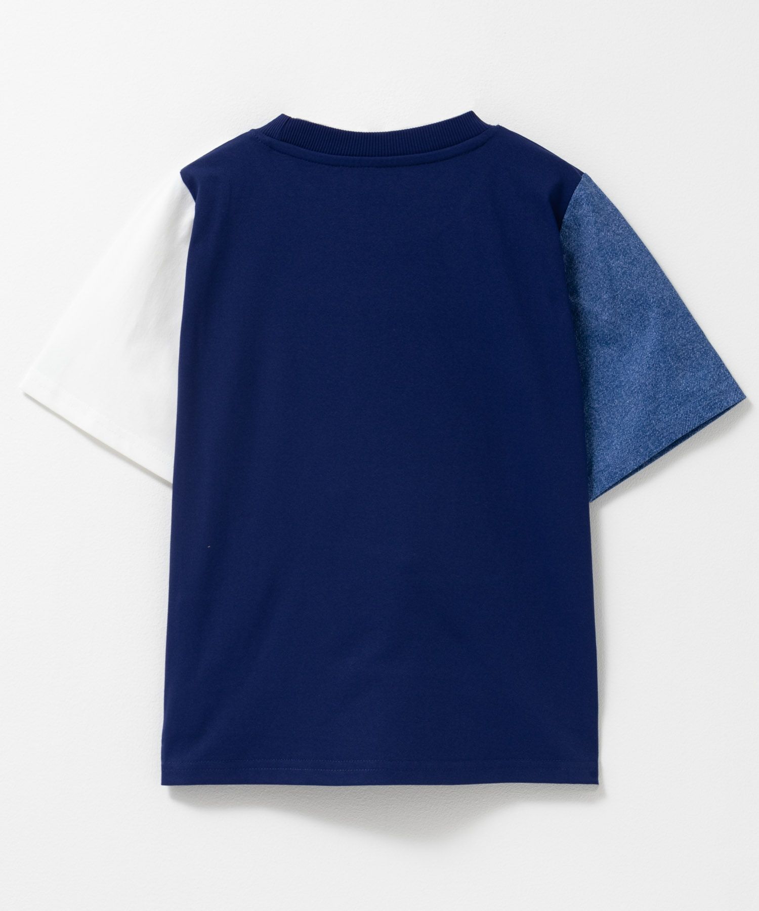 NAVY  切替Tシャツ キッズ メール便 対応商品商品画像-2