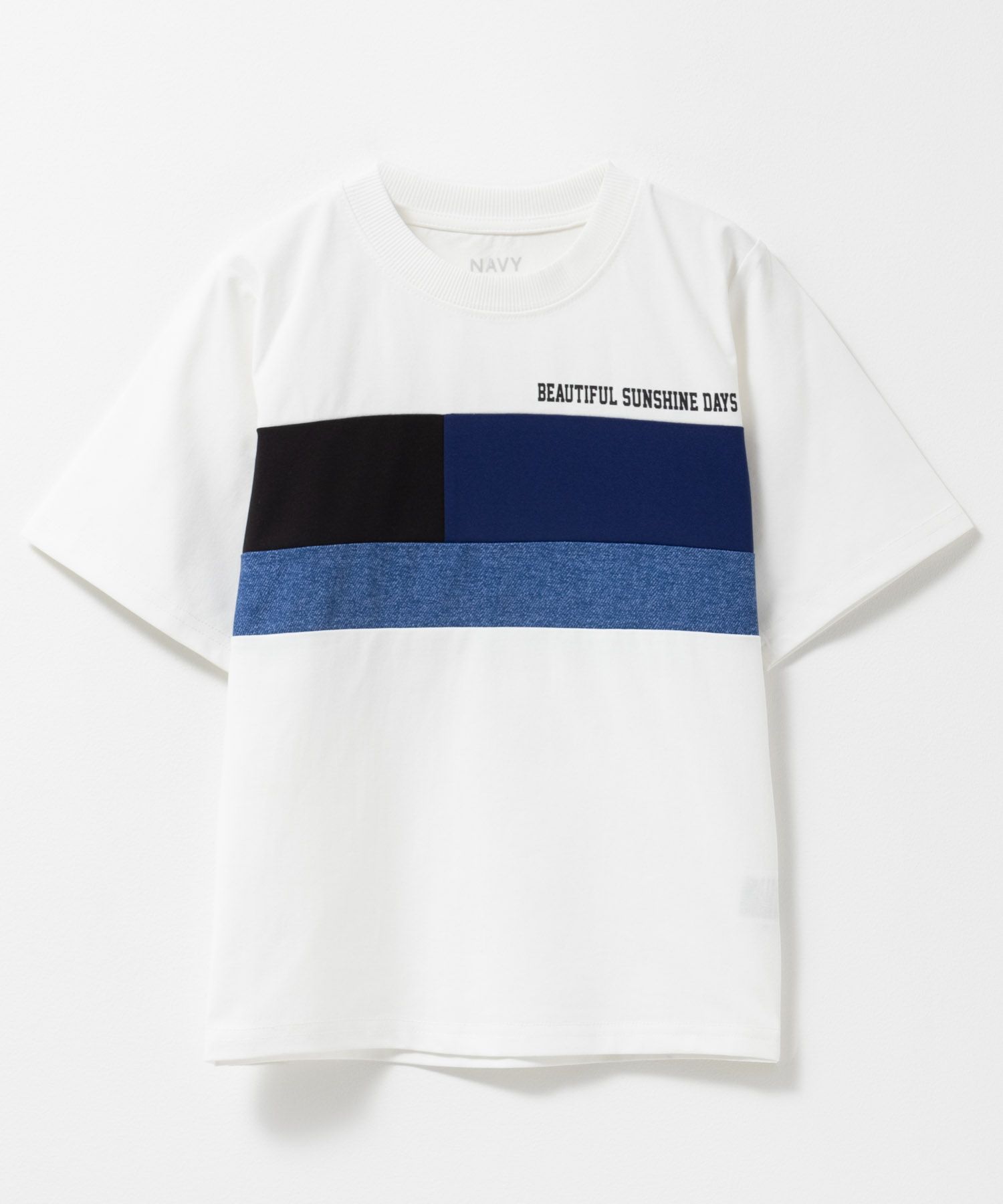 NAVY  切替Tシャツ キッズ メール便 対応商品商品サムネイル-1