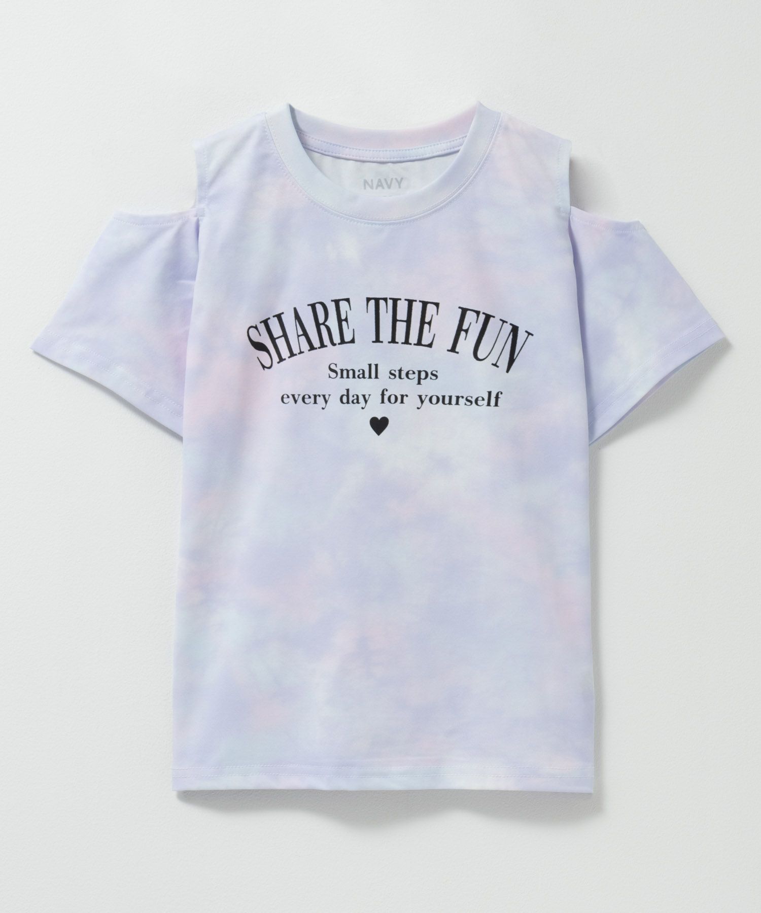 NAVY  肩あきTシャツ キッズ メール便 対応商品商品画像-3