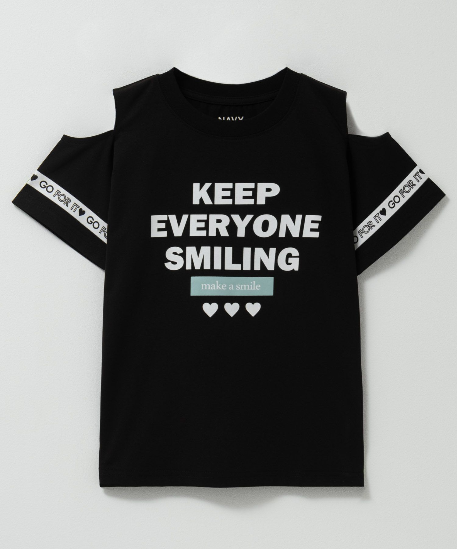 NAVY  肩あきTシャツ キッズ メール便 対応商品商品サムネイル-1