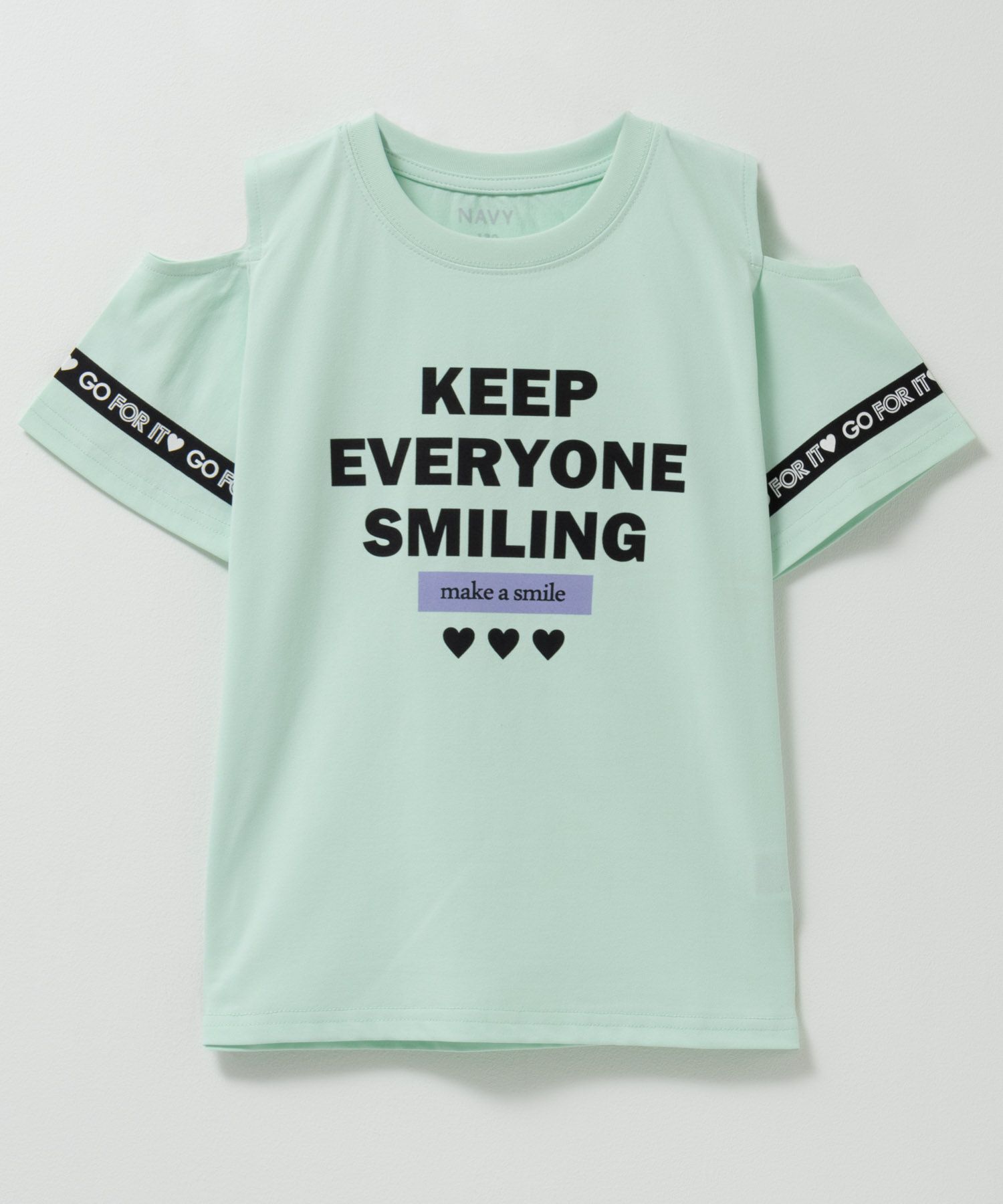 NAVY 肩あきTシャツ キッズ ネコポス 対応商品
