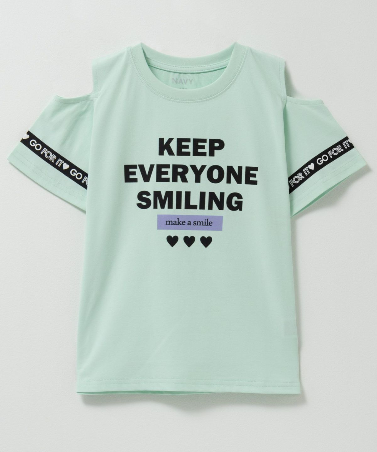 NAVY 肩あきTシャツ キッズ ネコポス 対応商品