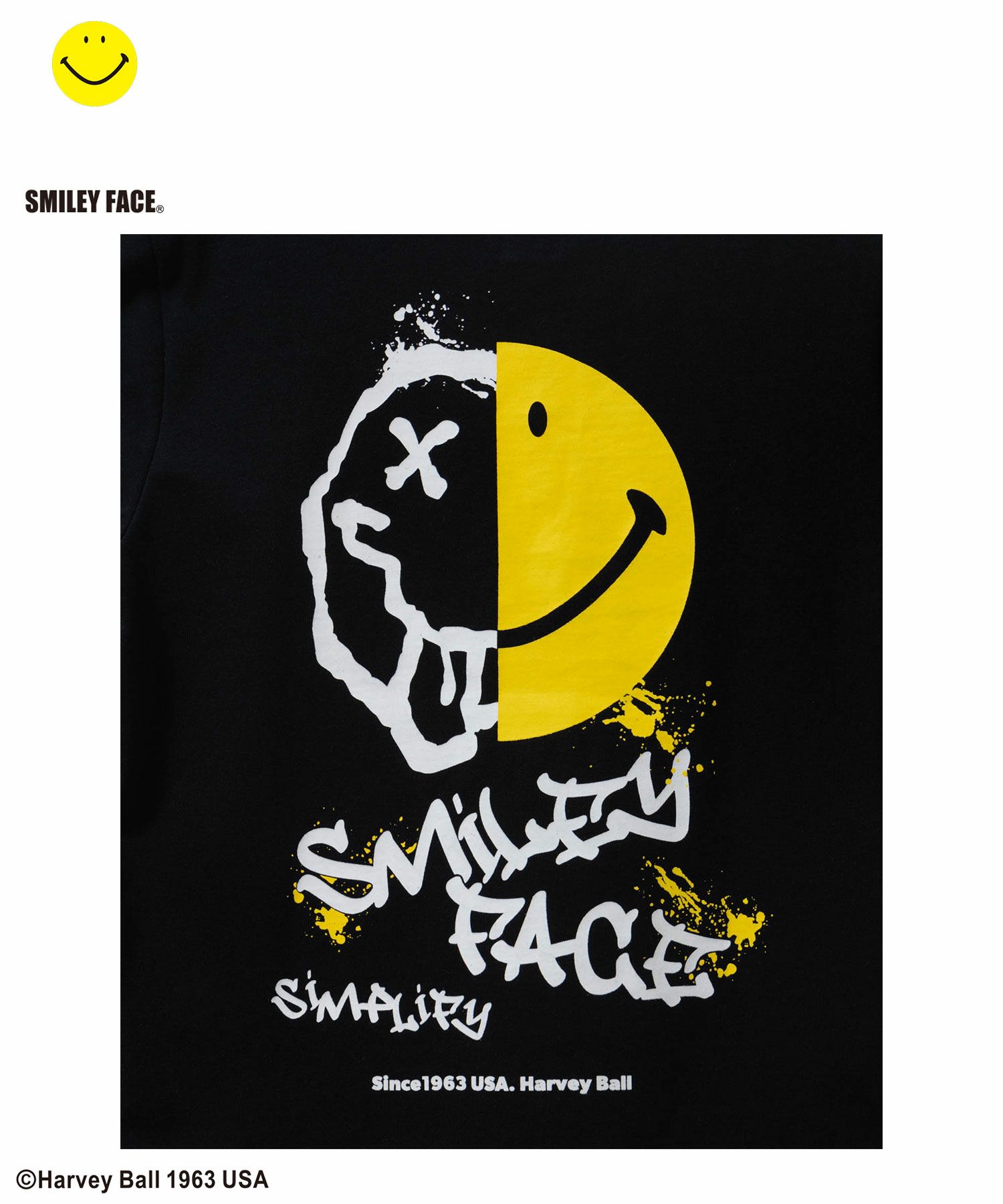 Simplify  スマイリーフェイス ロゴビッグTシャツ キッズ メール便 対応商品商品画像-6