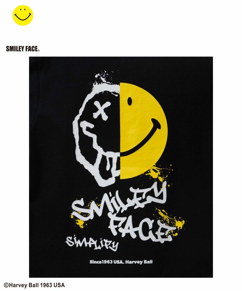 Simplify  スマイリーフェイス ロゴビッグTシャツ キッズ メール便 対応商品商品画像-6