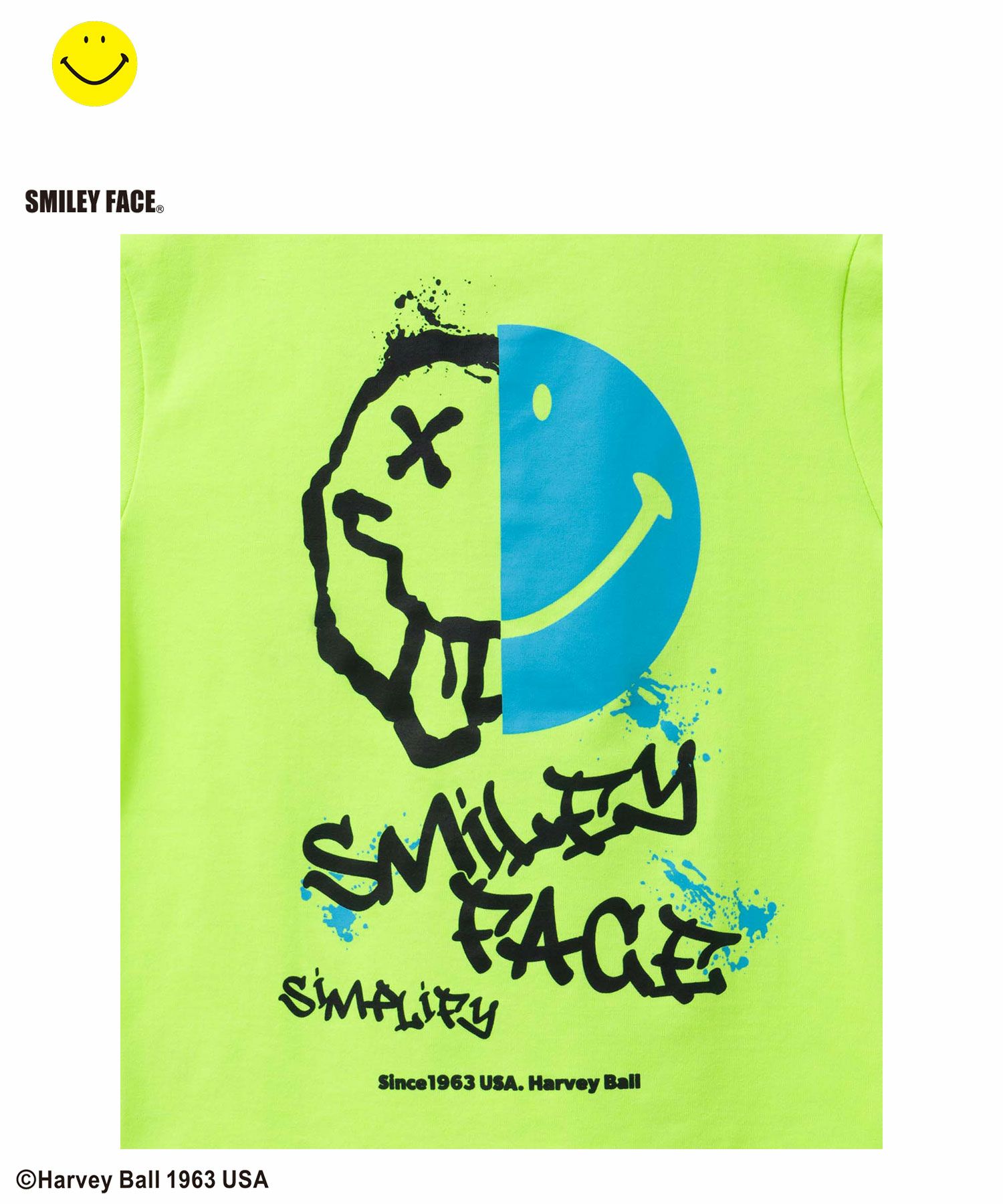 Simplify スマイリーフェイス ロゴビッグTシャツ キッズ ネコポス 対応商品