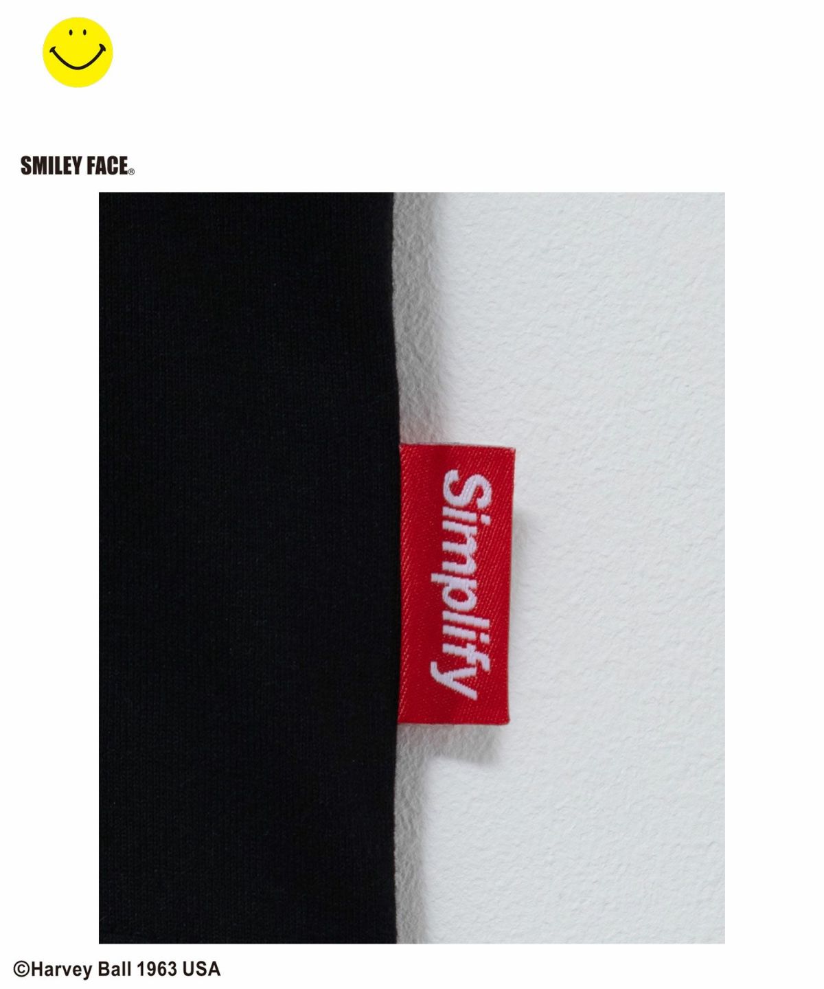 Simplify スマイリーフェイス ロゴビッグTシャツ キッズ ネコポス 対応商品