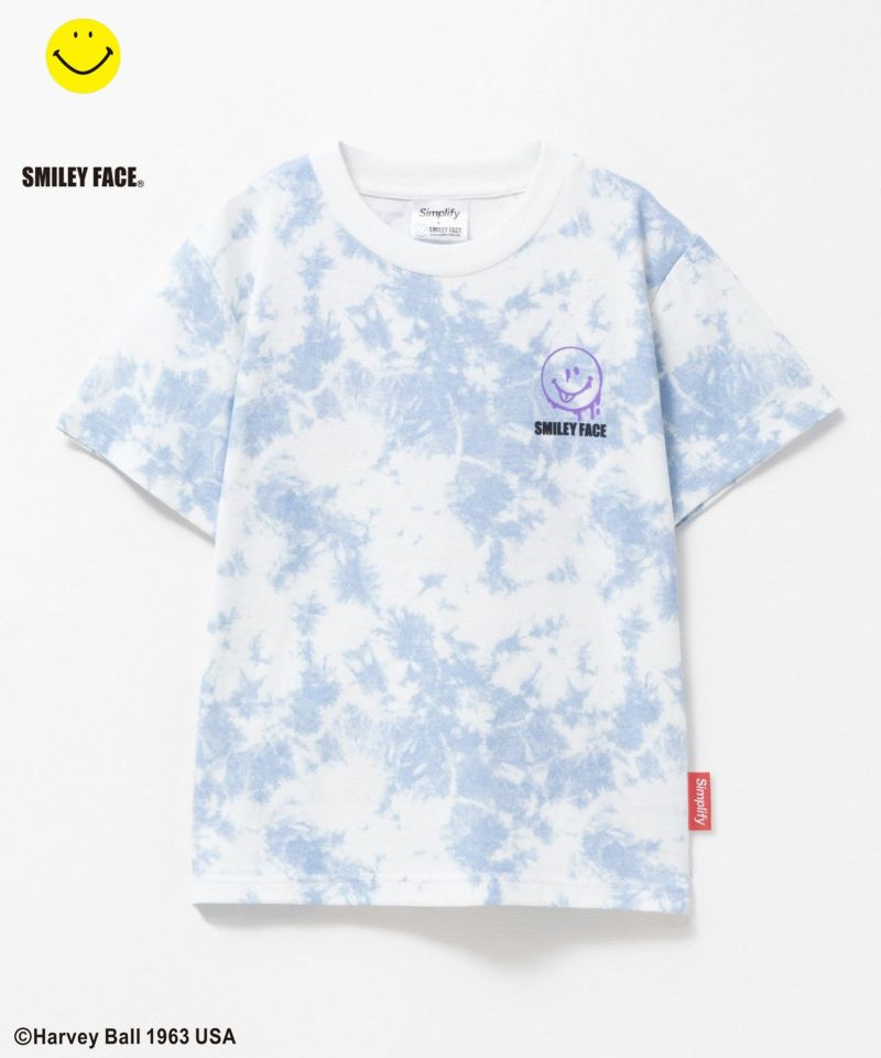 Simplify  スマイリーフェイス ムラビッグTシャツ キッズ メール便 対応商品商品画像-4