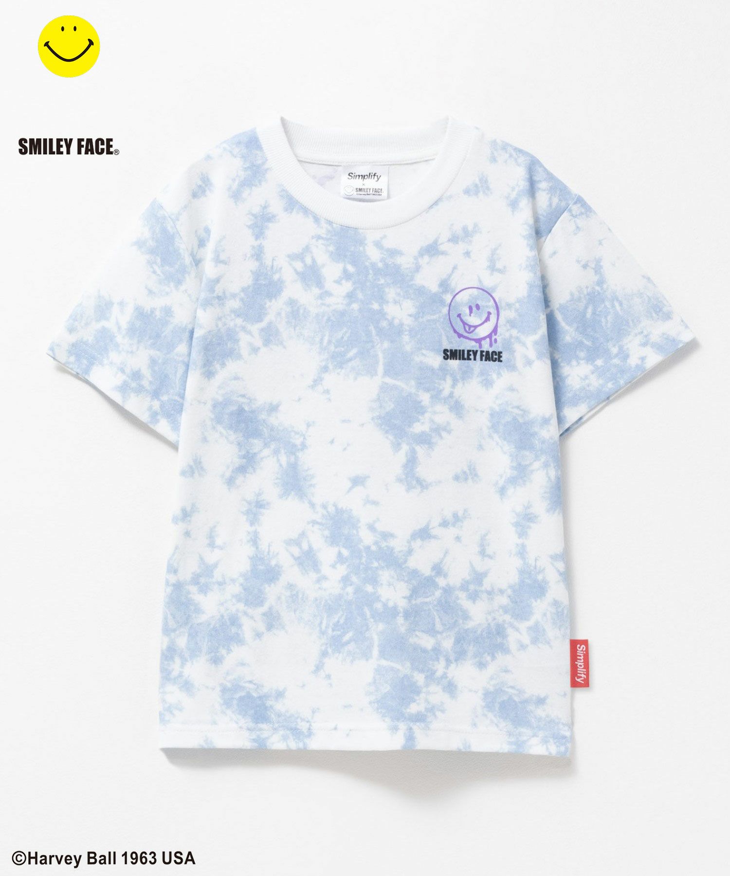 Simplify スマイリーフェイス ムラビッグTシャツ キッズ ネコポス 対応商品