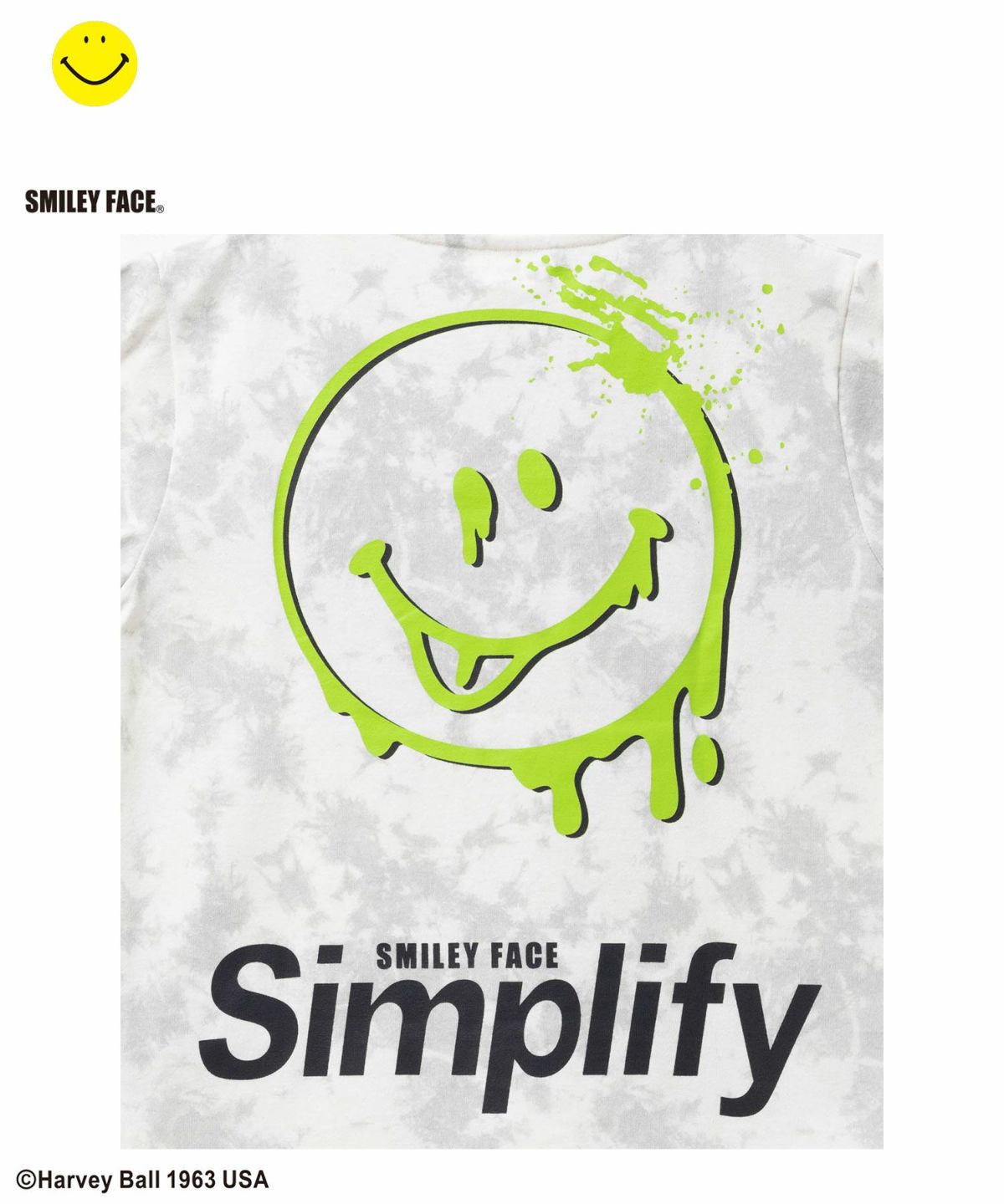 Simplify スマイリーフェイス ムラビッグTシャツ キッズ ネコポス 対応商品