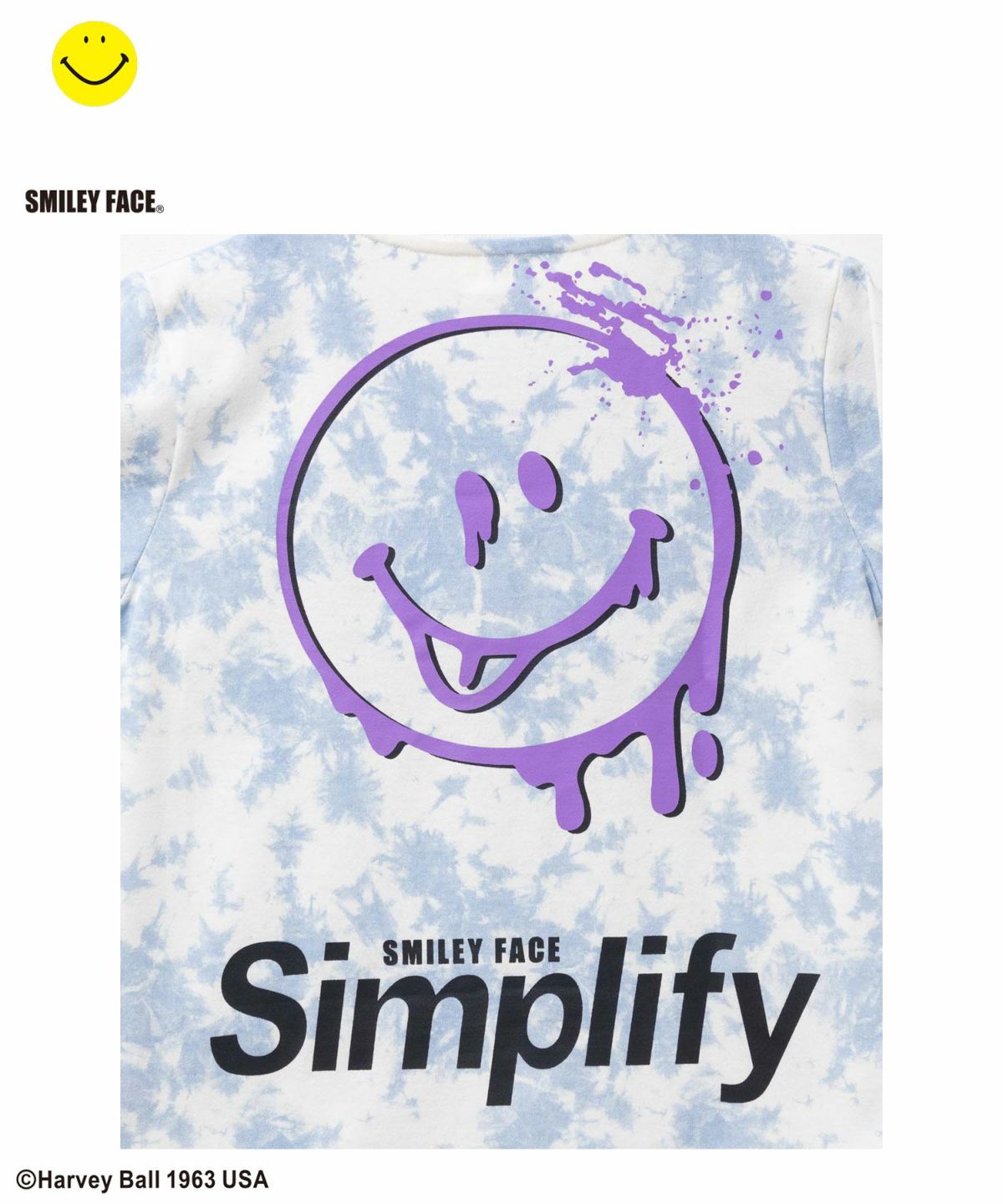 Simplify スマイリーフェイス ムラビッグTシャツ キッズ ネコポス 対応商品