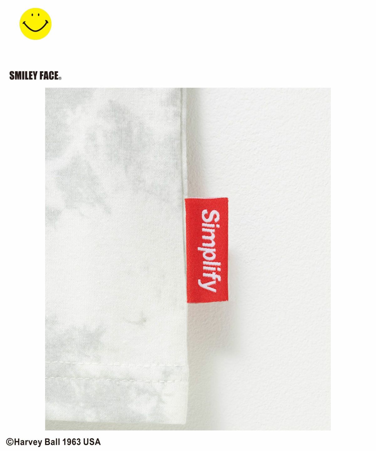 Simplify スマイリーフェイス ムラビッグTシャツ キッズ ネコポス 対応商品