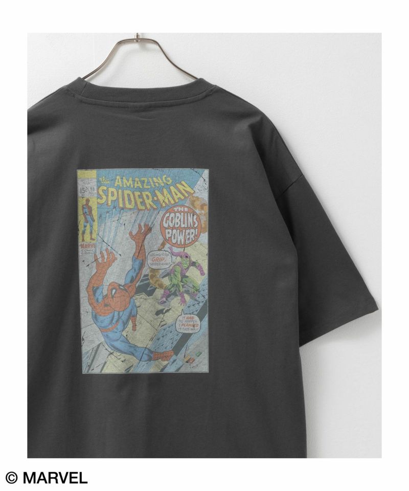 [期間限定価格]MARVEL マーベル / ヴィンテージ調スパイダーマンプリントTシャツ メンズ メール便 対応商品商品画像-1
