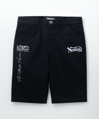 Norton  スクエアジャガードショートパンツ メンズ