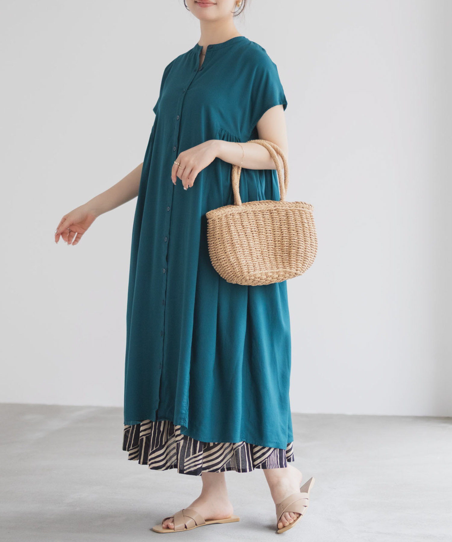 Howdy Marie インドファブリック 前開きワンピース レディース商品画像-3