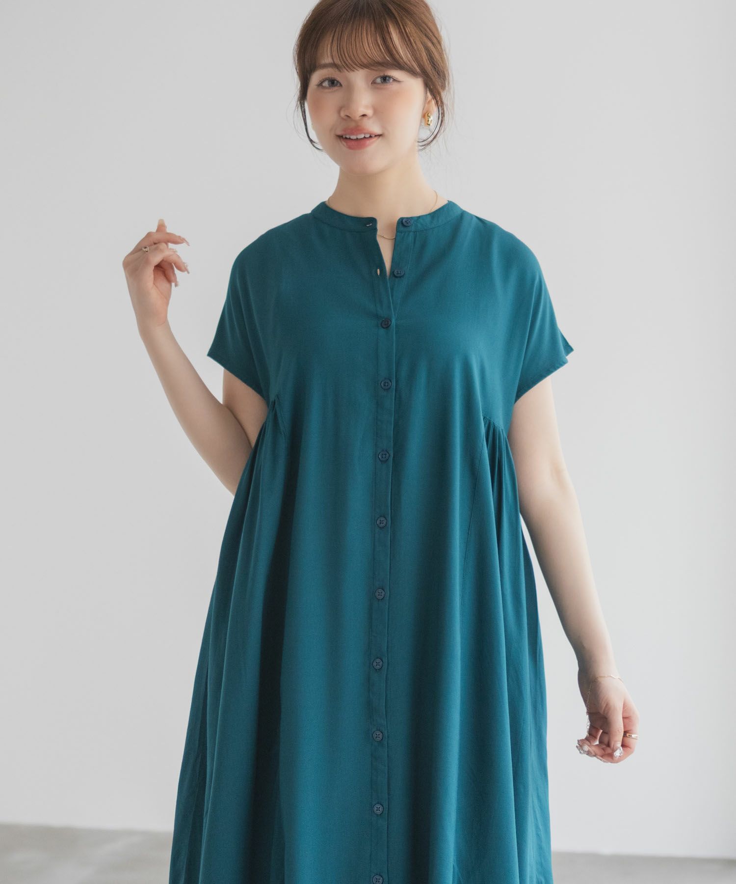 Howdy Marie  インドファブリック 前開きワンピース レディース商品サムネイル-14