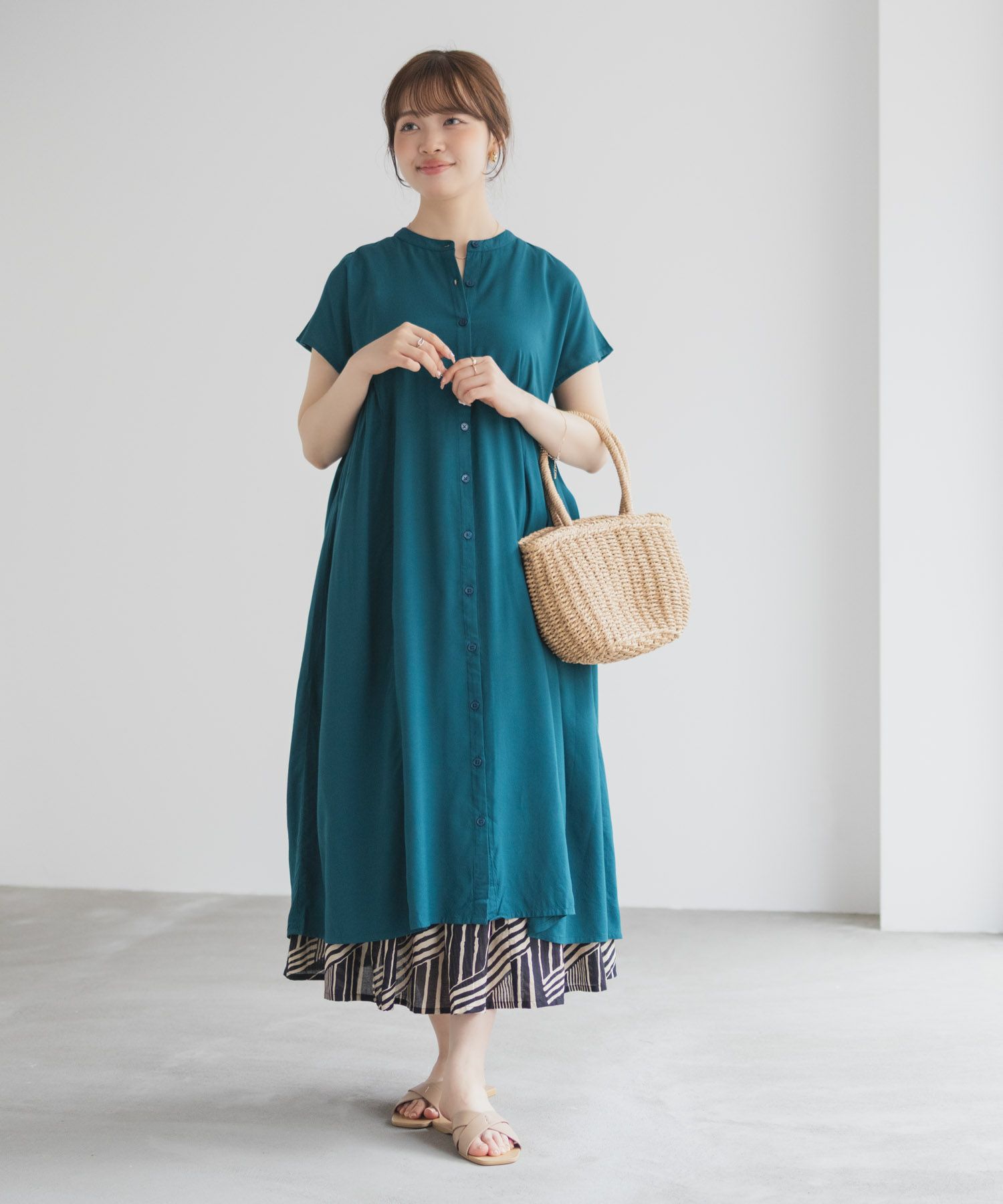 Howdy Marie  インドファブリック 前開きワンピース レディース商品画像-17