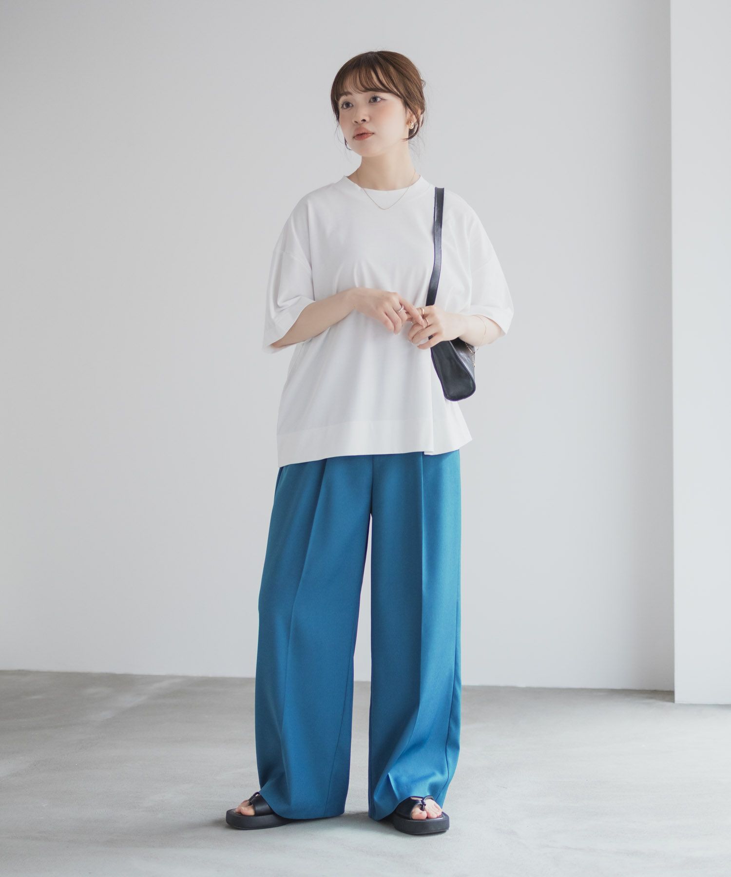 nAvy  エブリーT 汗じみ軽減 プチハイネックTシャツ レディース メール便 対応商品商品サムネイル-14