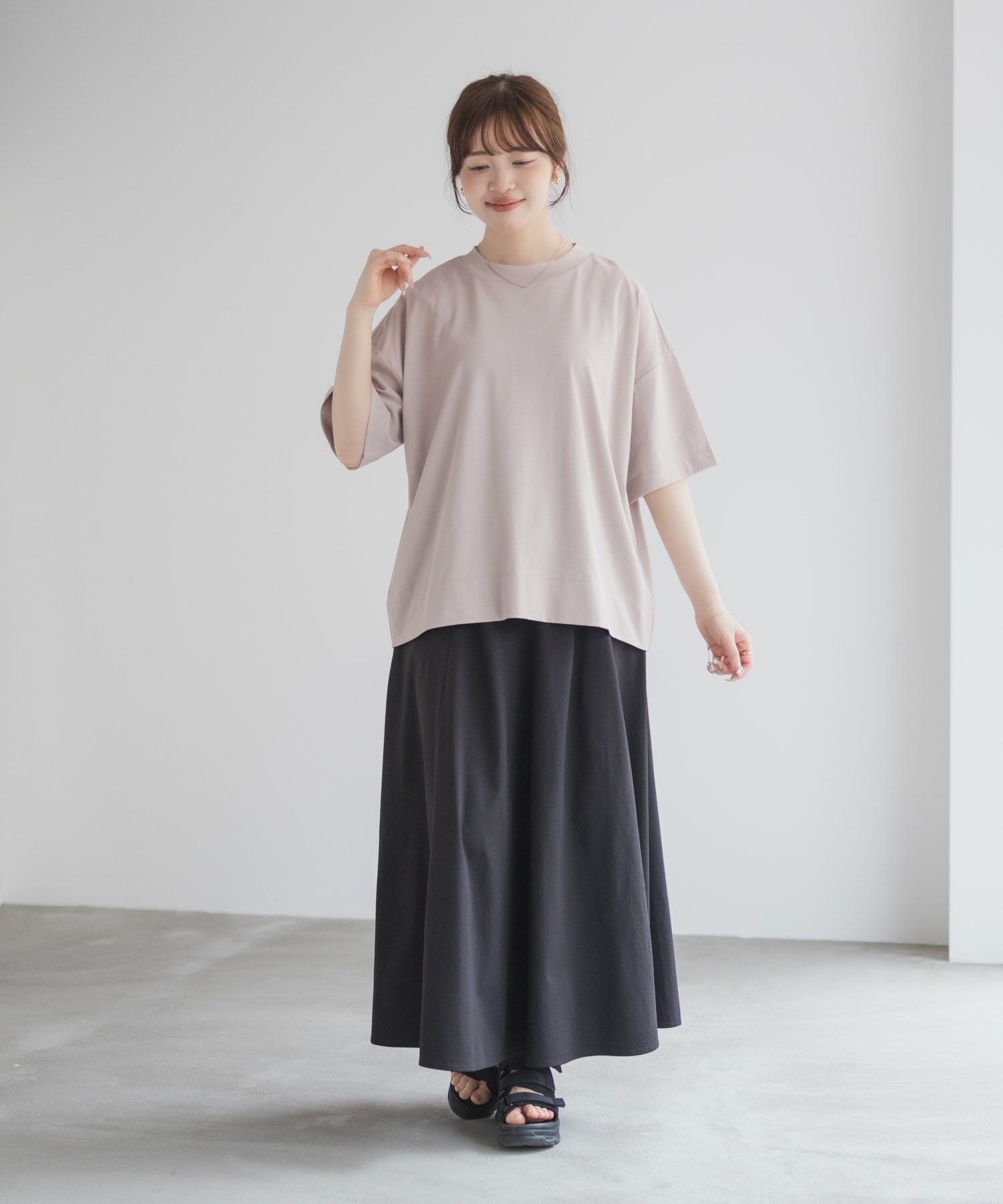 nAvy  エブリーT 汗じみ軽減 プチハイネックTシャツ レディース メール便 対応商品商品サムネイル-31