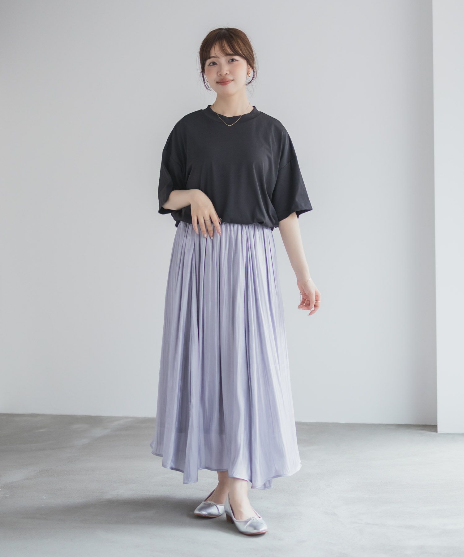 nAvy  エブリーT 汗じみ軽減 プチハイネックTシャツ レディース メール便 対応商品商品サムネイル-33