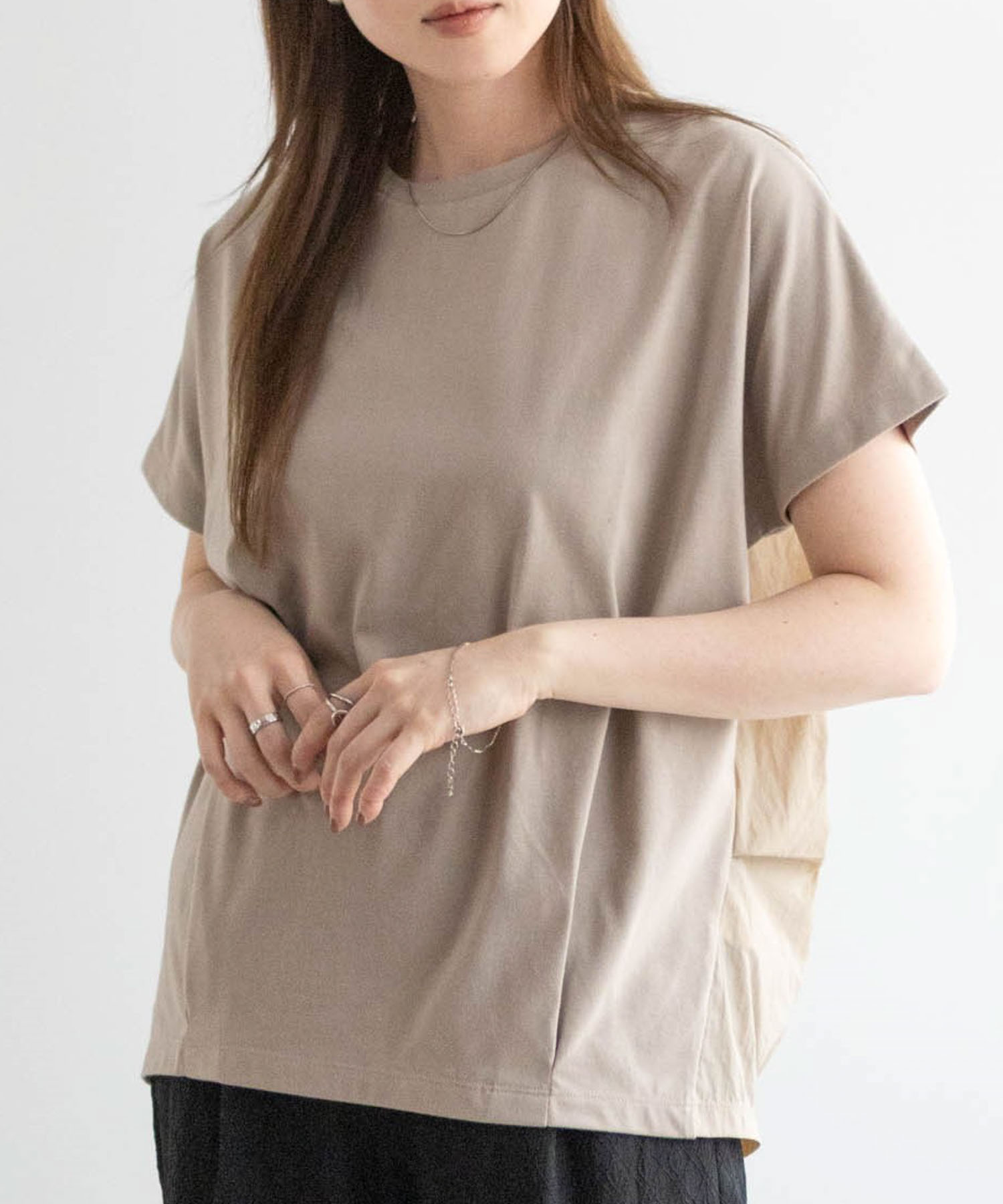 nAvy 切替タックプルオーバー レディース ネコポス 対応商品