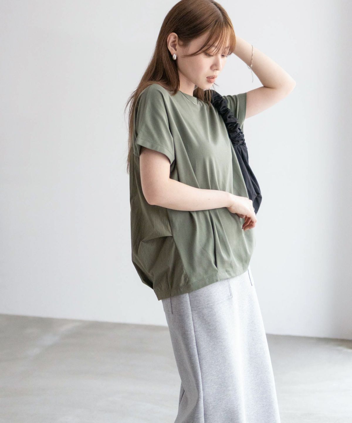 nAvy 切替タックプルオーバー レディース ネコポス 対応商品