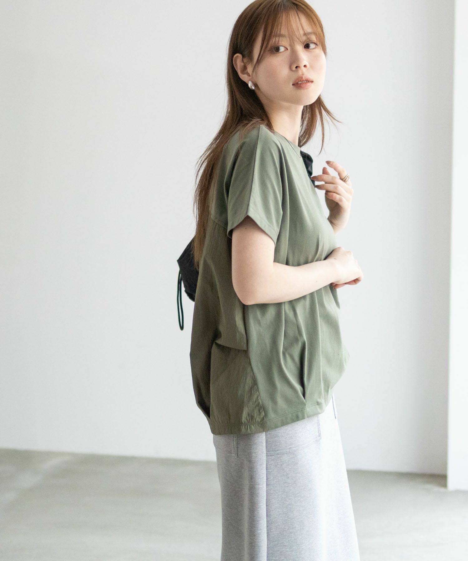 nAvy  切替タックプルオーバー レディース メール便 対応商品商品画像-18