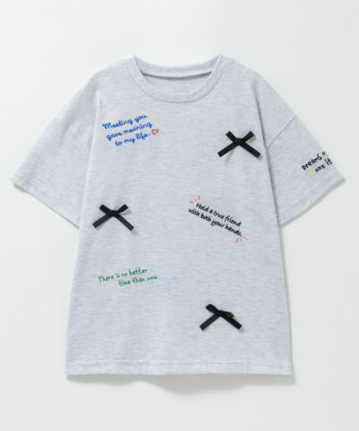 [値下げ]Simplify  刺繍プリントビッグTシャツ キッズ ネコポス 対応商品