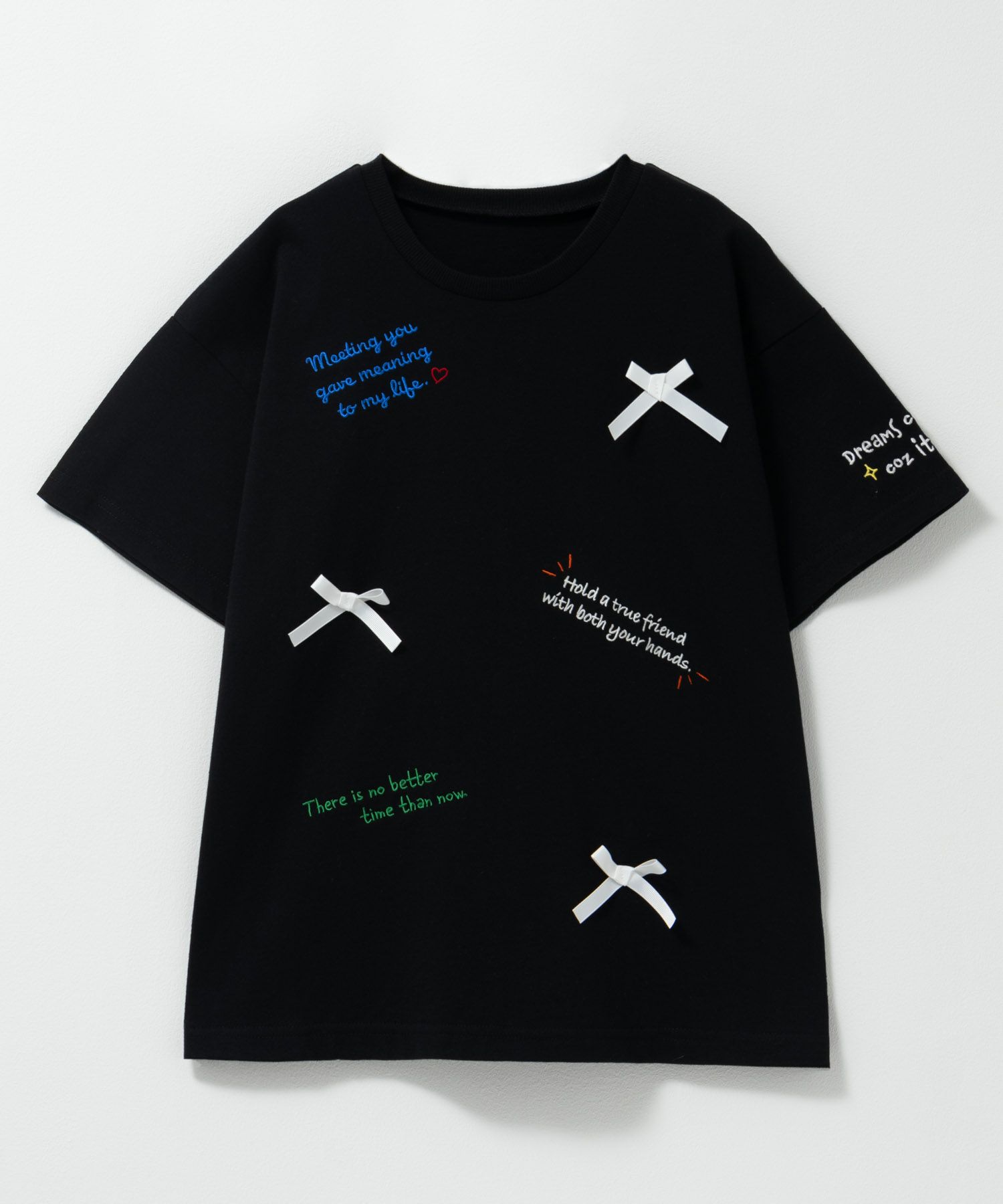 Simplify  刺繍プリントビッグTシャツ キッズ メール便 対応商品商品画像-3