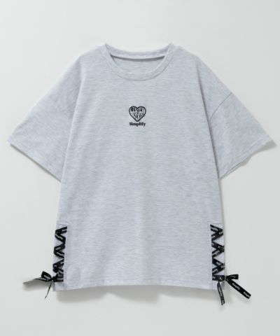 Simplify サイドレースアップビッグTシャツ キッズ ネコポス 対応商品