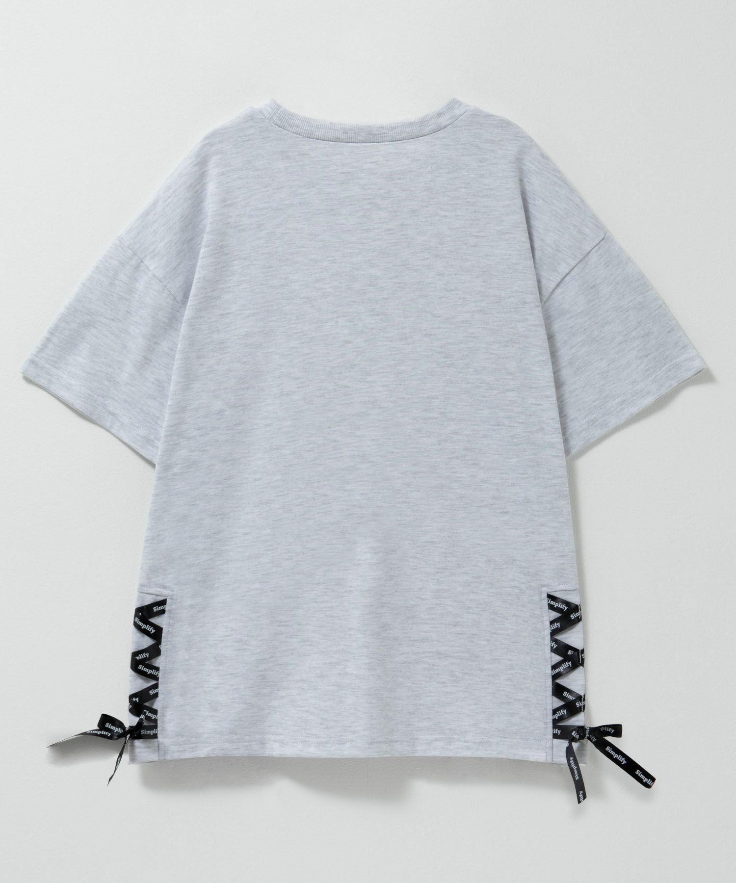 Simplify サイドレースアップビッグTシャツ キッズ ネコポス 対応商品