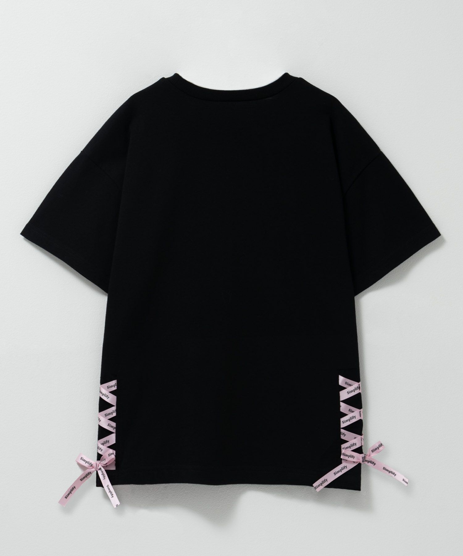 Simplify サイドレースアップビッグTシャツ キッズ ネコポス 対応商品